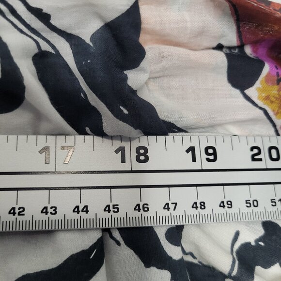 Chelsea & Theodore artsy abstract print handkerchief tie waist midi skirt xl NWT - Picture 5 of 8